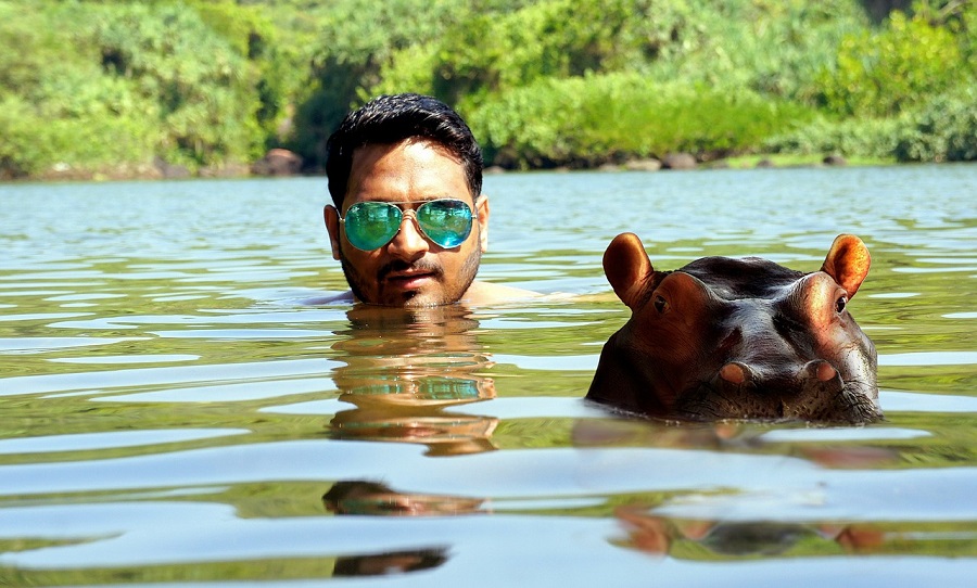 imagem-de-turista-nadando-com-hipopotamo
